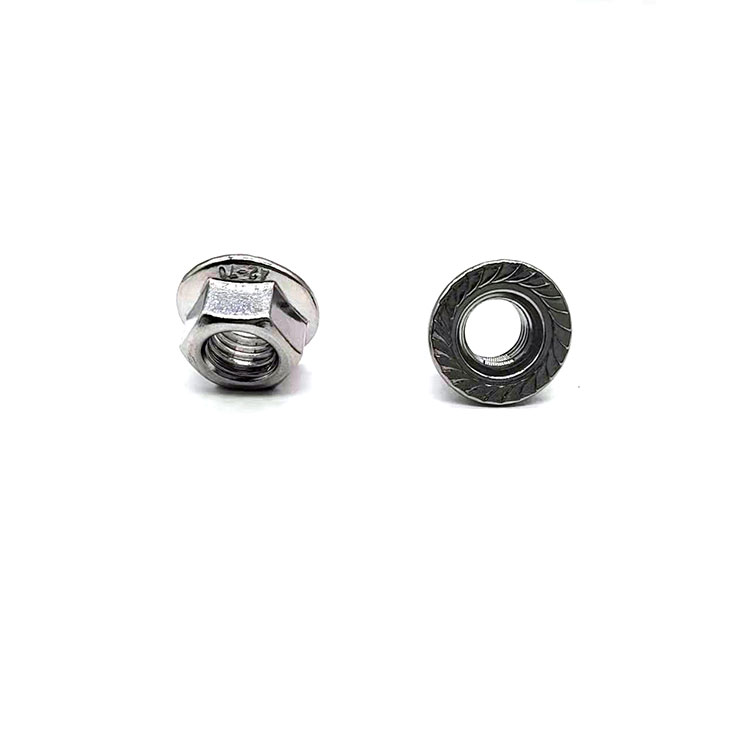 304 316 துருப்பிடிக்காத எஃகு Din6923 Hex Flange Nut